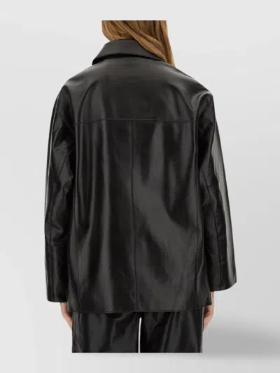 Stand Studio Stand Elisia Leather Jacket In Black
