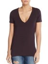 James Perse V-neck Tee In Fig