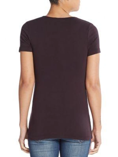 Shop James Perse V-neck Tee In Fig