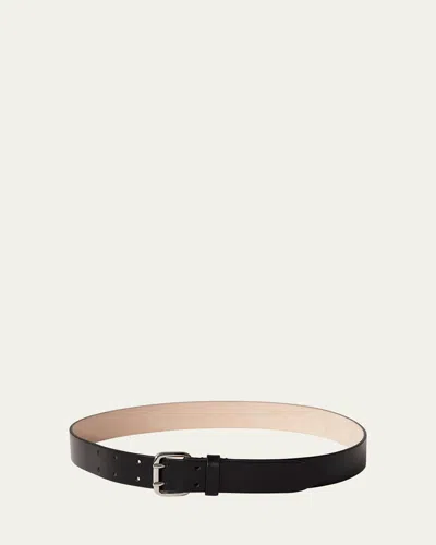 Dehanche Mini Hutch Leather Belt In Black