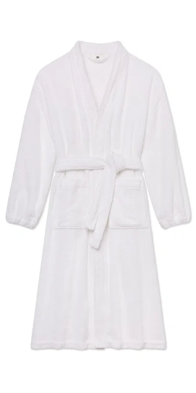 Lunya Spa Terry Robe In Sincere White