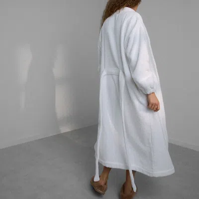 Lunya Spa Terry Robe In Sincere White