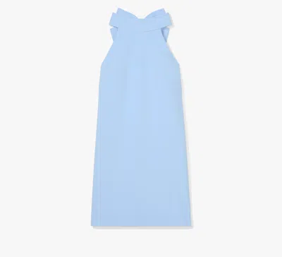 Kate Spade Twill Shift Dress In Blue