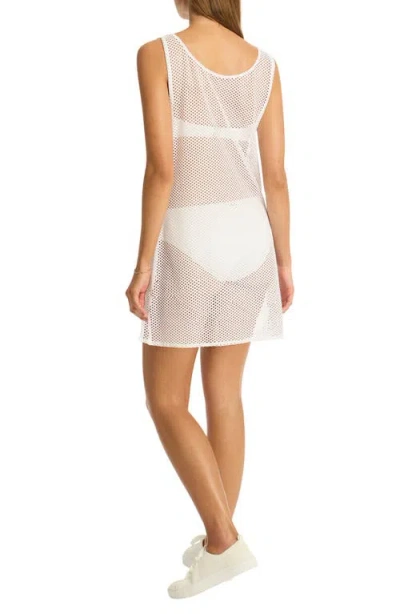 Sea Level Surf Mesh Sleeveless Cover-up