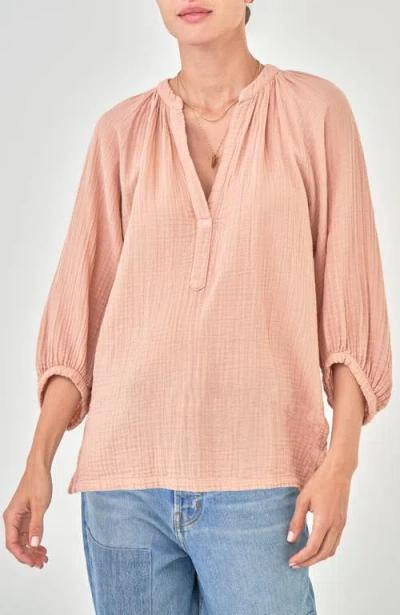 Ocean + Main Ocean+main Gauze Top In Multi