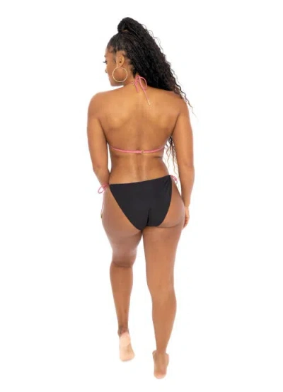 Dai Moda Frenchie Colorblock Two Piece Tri String Bikini