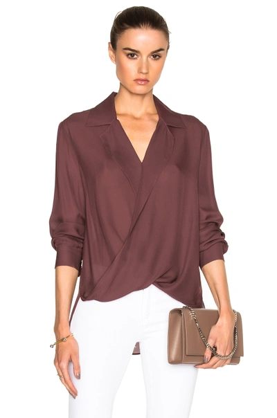 Shop L Agence Rita Top In Mulberry