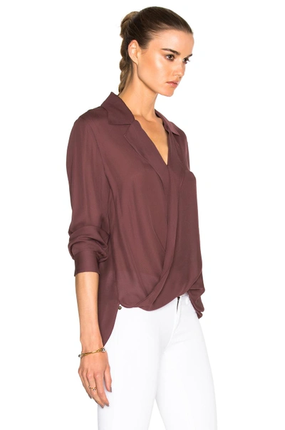 Shop L Agence Rita Top In Mulberry