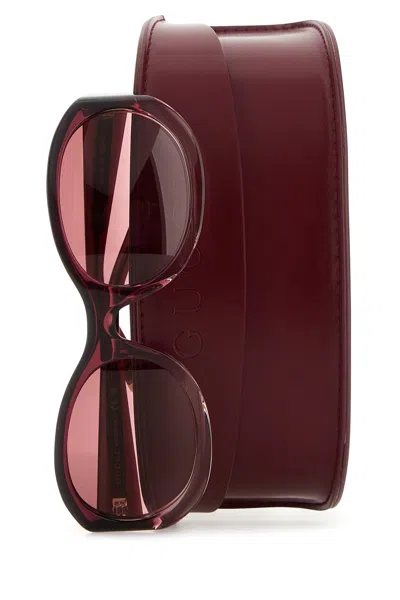 Gucci Burgundy Acetate Sunglasses