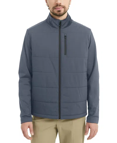 Hawke & Co. Men's Performance Pro Stretch Light Quilt Jacket In Blue