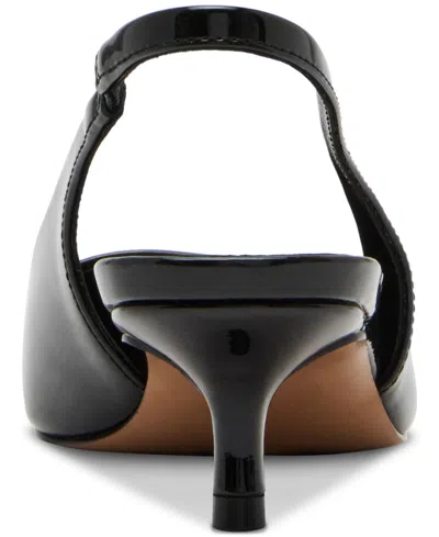 Steve Madden Kittie Slingback Pointed Toe Kitten Heel Pump In Black