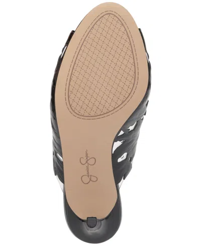 Jessica Simpson Justera Floral High Heel Mule Black Js-justera Women's