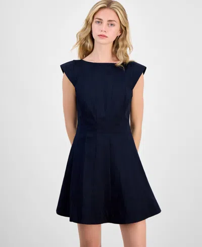 French Connection Multi Seam Sateen Mini Dress