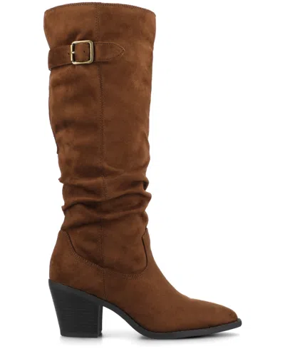 Journee Collection Journee Womens Kaleah Knee High Slouchy Boots