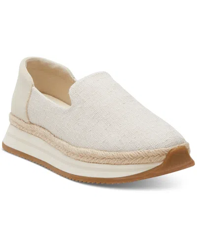 Toms Women's Jocelyn Almond Toe Espadrille Platform Flats