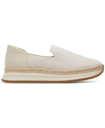 Toms Women's Jocelyn Almond Toe Espadrille Platform Flats