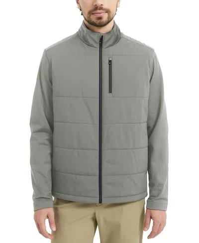 Hawke & Co. Men's Performance Pro Stretch Light Quilt Jacket In Gray