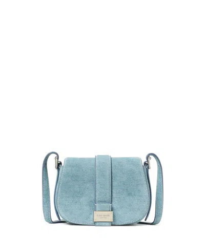 Kate Spade Nouveau Denim Suede Mini Saddle Crossbody Bag