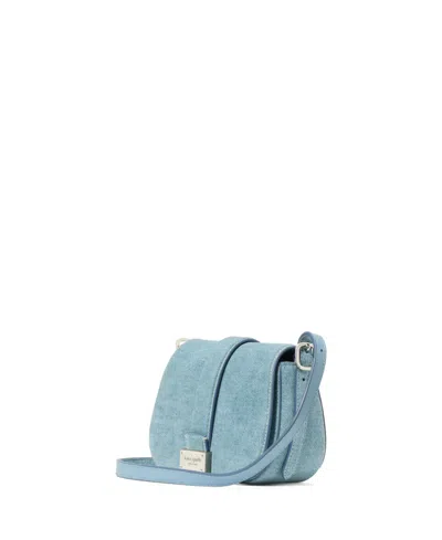 Kate Spade Nouveau Denim Suede Mini Saddle Crossbody Bag