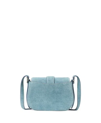 Kate Spade Nouveau Denim Suede Mini Saddle Crossbody Bag