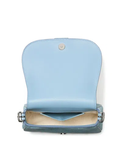 Kate Spade Nouveau Denim Suede Mini Saddle Crossbody Bag