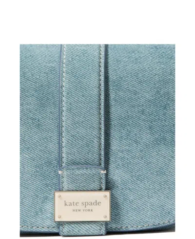 Kate Spade Nouveau Denim Suede Mini Saddle Crossbody Bag