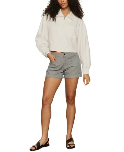 Sanctuary Cropped Paper Boy Jacket In Bleached White In White