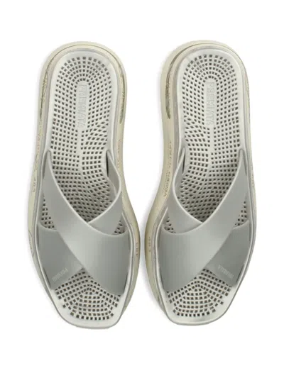 Premiata Moura Platform Sandals In Gray