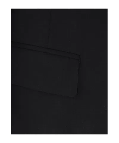 Comme Des Garçons Off Shoulder Jacket In Black