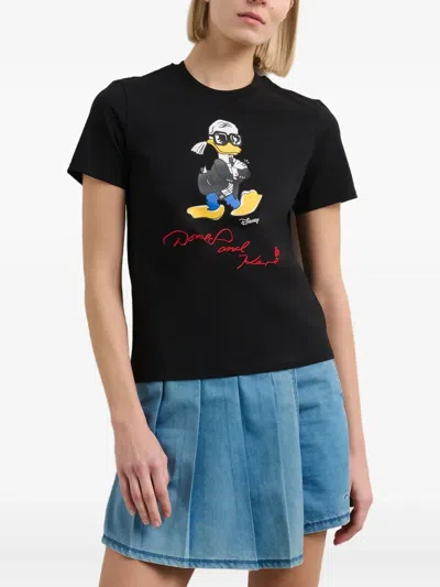 Karl Lagerfeld Disney X Kl T-shirt In Black