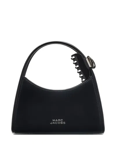 Marc Jacobs Glam Claw Clip Leather Crossbody Bag In Black