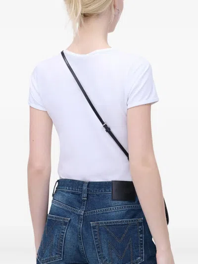 Marc Jacobs Glam Claw Clip Leather Crossbody Bag In Black