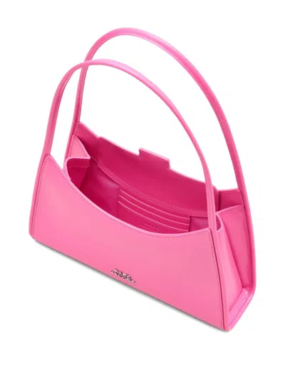 Marc Jacobs The Claw Clip Shoulder Bag In Brushed Leather Color Pink