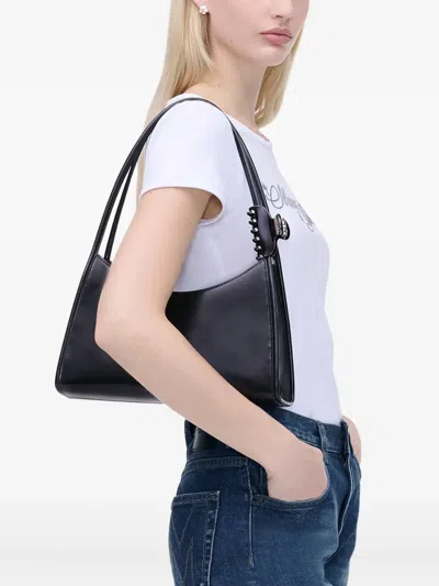 Marc Jacobs Glam Claw Clip Leather Shoulder Bag In Black