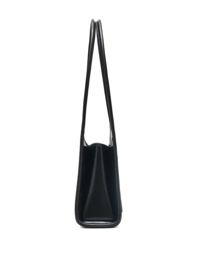Marc Jacobs Glam Claw Clip Leather Shoulder Bag In Black