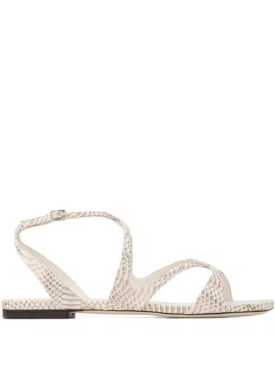 Jimmy Choo Ayla Flat In Neutral
