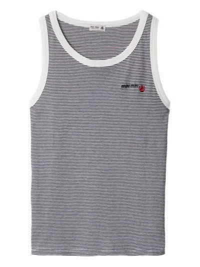Miu Miu X Petit Bateau Ribbed Top