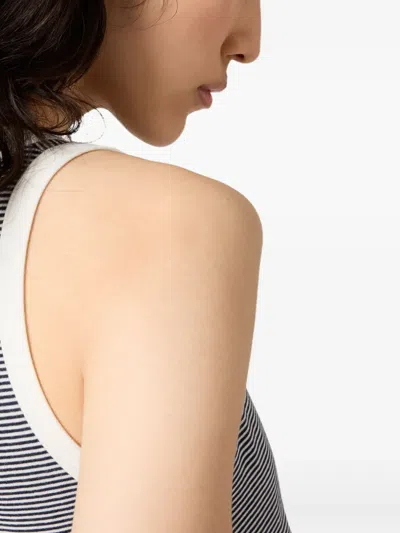 Miu Miu X Petit Bateau Ribbed Top