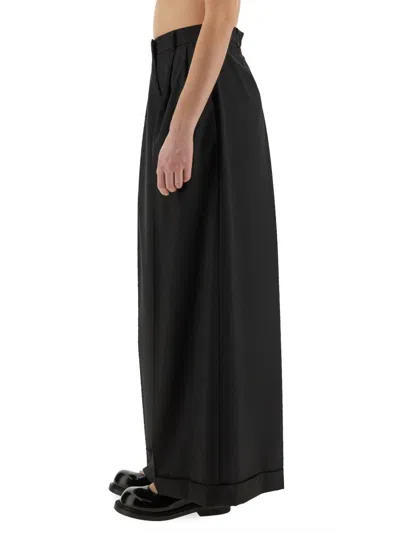 Moschino Couture Asymmetrical Wool Pants