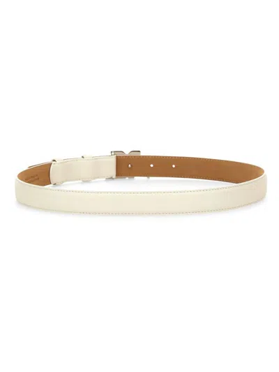 Shop Courrèges Leather "ac" Belt