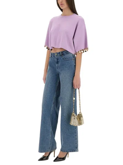 Rabanne Embellished Cropped T-shirt