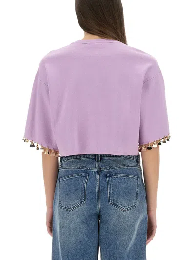Rabanne Embellished Cropped T-shirt