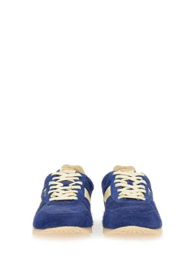 Autry Suede And Leather High Top Sneakers In Blue