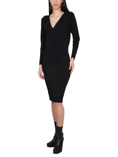 Stella Mccartney V-neck Knitted Midi Dress