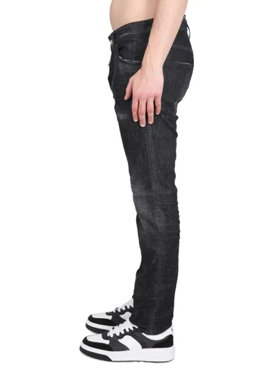 Dsquared2 Tidy Biker Mid-rise Logo-patch Skinny Jeans