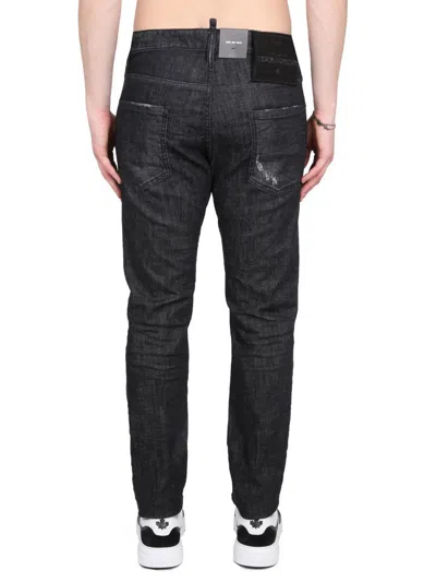 Dsquared2 Tidy Biker Mid-rise Logo-patch Skinny Jeans