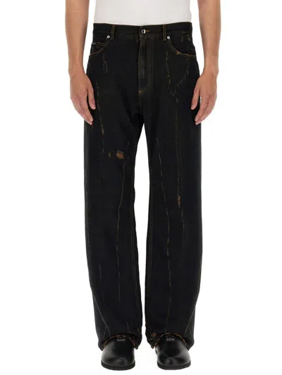 Dolce & Gabbana Dolce&gabbana Men Denim Pants With Plaque