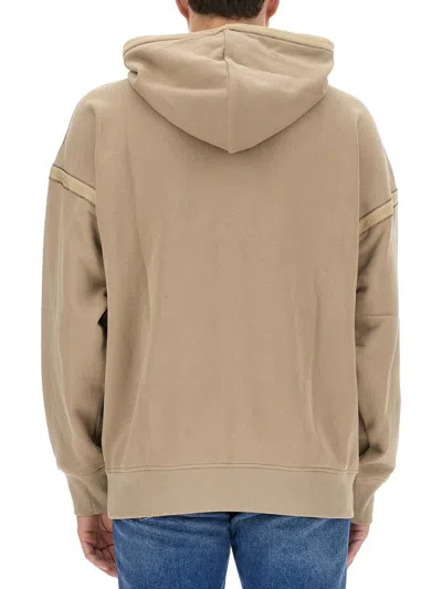 Helmut Lang Embroidered Logo Hooded Sweatshirt