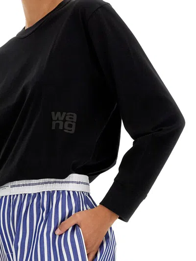 Alexander Wang T T By Alexander Wang Embossed Logo T-shirt