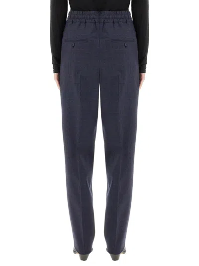 Isabel Marant Étoile Tailored Wool Blend Pants With Subtle Check Pattern